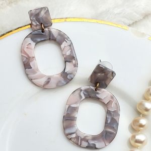 🌟5/$25 Boho Marble Grey Earrings